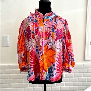 Farm Rio Ruffled Blouse